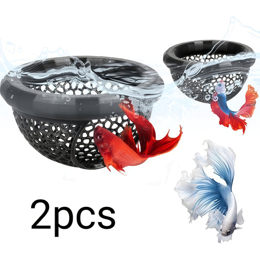 H&K Floating Fish Hammock & Cave – 2-Piece Aquarium Hideout Set