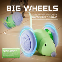 H&K Fully Automatic Sensor Electric Mouse Cat Toy – Interactive Play, Anti-Slip Wheels