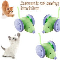 H&K Fully Automatic Sensor Electric Mouse Cat Toy – Interactive Play, Anti-Slip Wheels